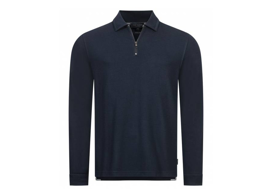 Ted Baker Karpol Soft Touch Hombre Sudadera cuello vuelto 269623-AZUL MARINO