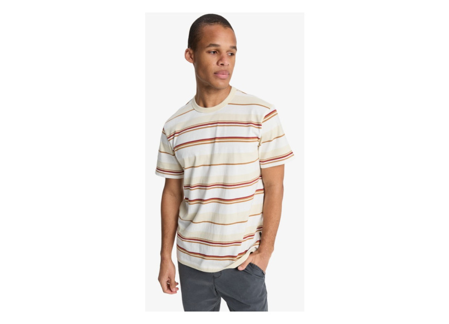 Quiksilver – Lekoni Stripe – Camiseta de manga corta Blanco Hombre