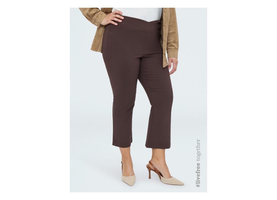 Fiorella Rubino Pantalones Kick Flare cintura elástica asimétrica