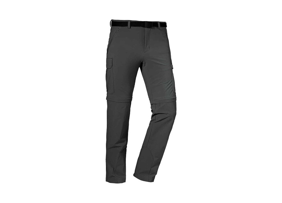Schöffel Pantalones de senderismo para hombre Kyoto3 ZipOff gris 56
