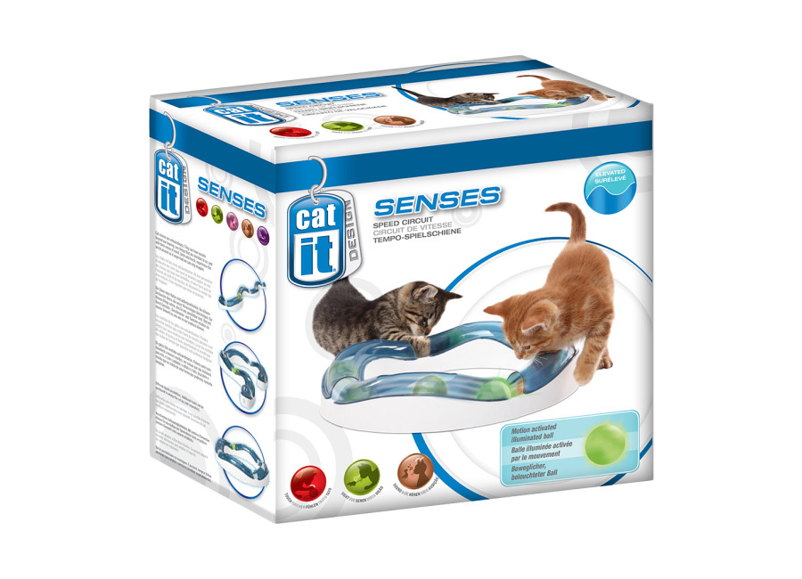 Catit Design Senses circuito de velocidad – 110 cm de largo