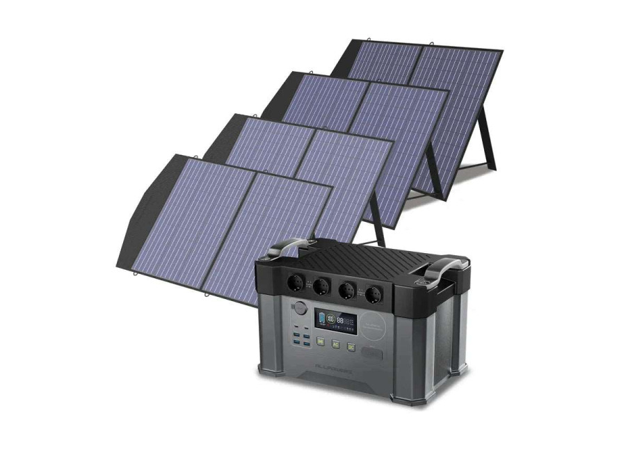 Allpowers Generador Solar 2400W (S2000 Pro + SP027 Panel Solar 100W) – S2000 Pro +4 * (SP027 Panel Solar 100W)