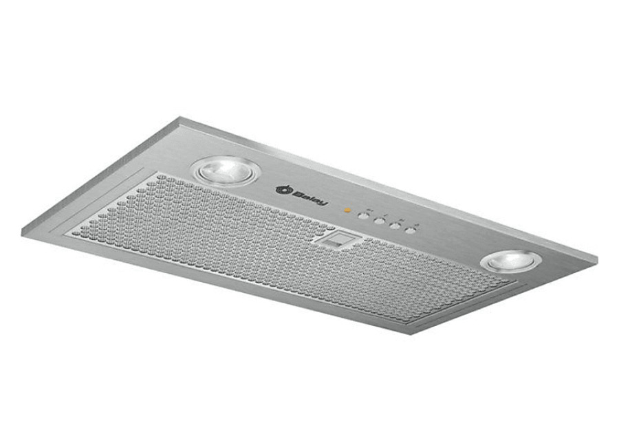 Balay Campana grupo filtrante – Balay 3BF267EX, De techo, Integrable, 4 potencias, 695 m³/h, 65 dB, 52 cm, C, Inox