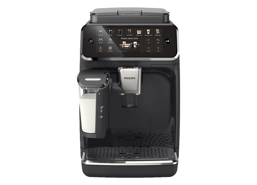 Philips Cafetera superautomática – Philips /50, LatteGo, SilentBrew, 20 Bebidas, 15 bar, AquaClean, Molinillo Cerámico, Aroma Extract, Negro