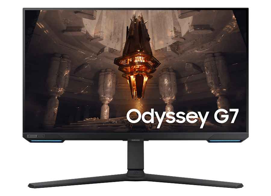 Samsung REACONDICIONADO Seminuevo Muy bueno Monitor gaming – Samsung Odyssey G7 LS28BG700EPXEN, 28″, UHD, 1 ms, 144 Hz, Altavoces integrados, USB, Blu