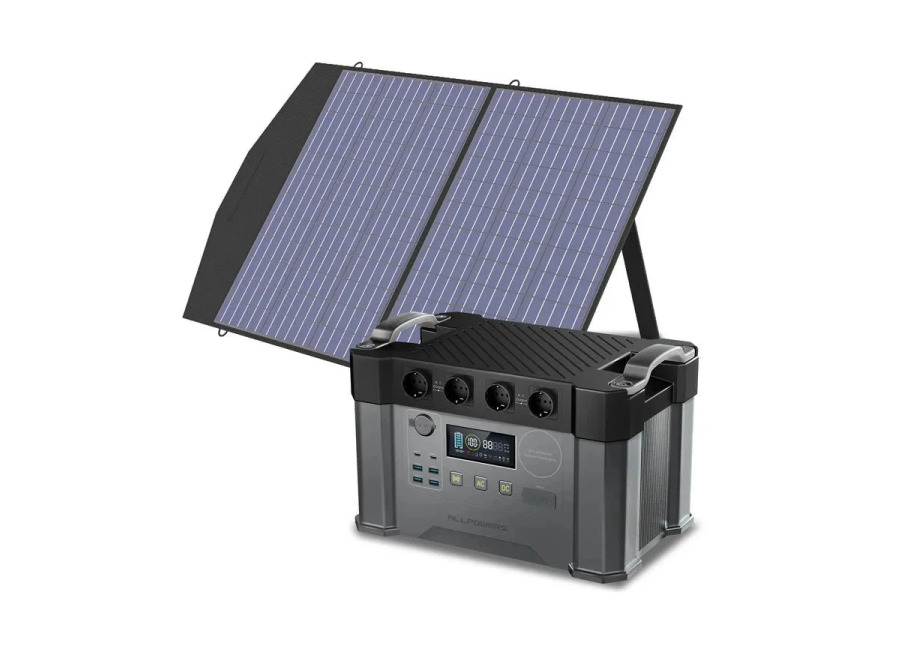 Allpowers Generador Solar 2400W (S2000 Pro + SP027 Panel Solar 100W) – S2000 Pro + 1 * (SP027 Panel Solar 100W)