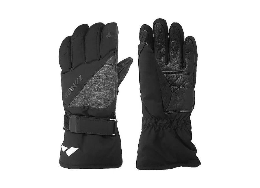 Zanier Guantes de esquí para hombre Peak.GTX negro 10,5