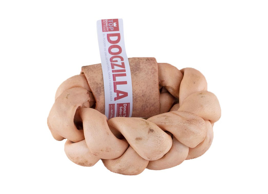 Dogzilla 4 huesos Dogzilla hueso donut trenzado de cordero para perros ¡Pack Ahorro!