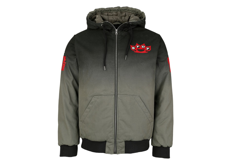 Five Finger Death Punch Chaqueta de Invierno de Five Finger Death Punch – EMP Signature Collection – S XXL – para Hombre – gris/negro