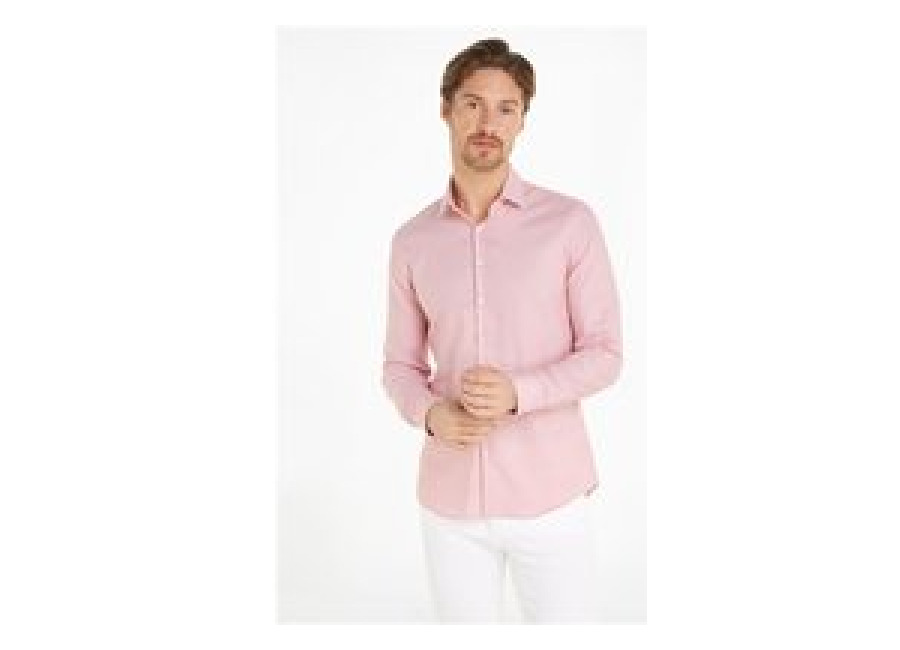 Calvin Klein Stretch Collar Tonal Shirt Tzs – Pink – 44
