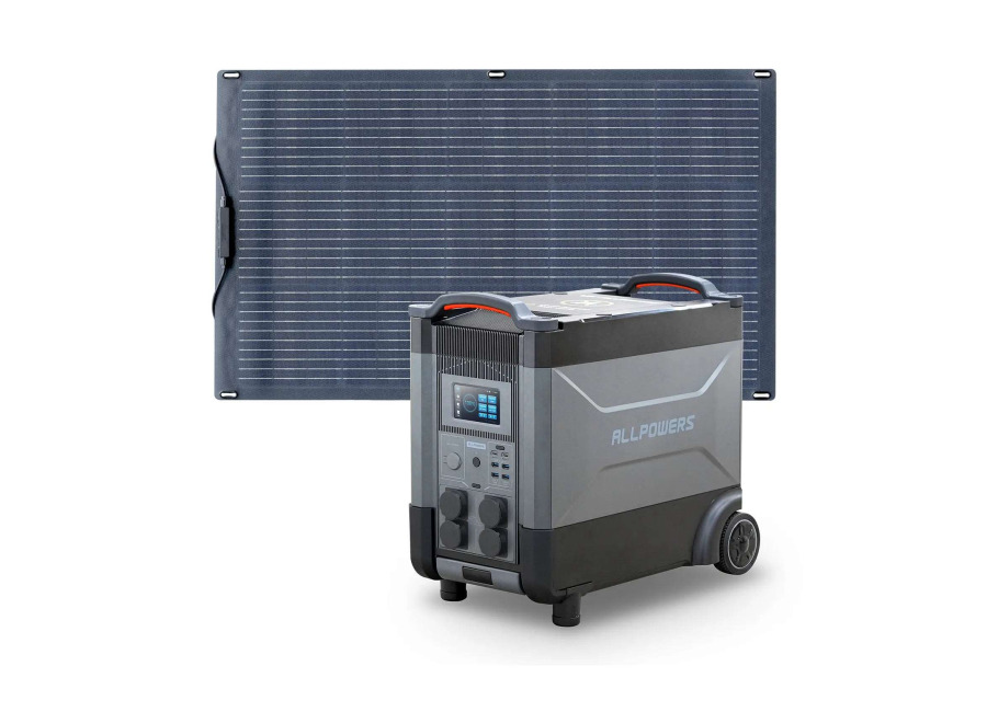 Allpowers Generador Solar 4000W (R4000R4000 V2 + SF100 Panel Solar Flexible 100W) – R4000 V2 + 1 * (SF100 Panel Solar 100W)