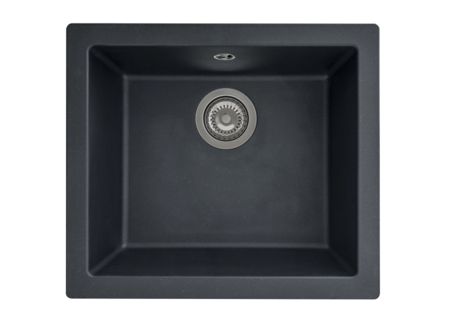 cooke_lewis Fregadero resina negro mate ising 1 seno 50x44cm cooke & lewi