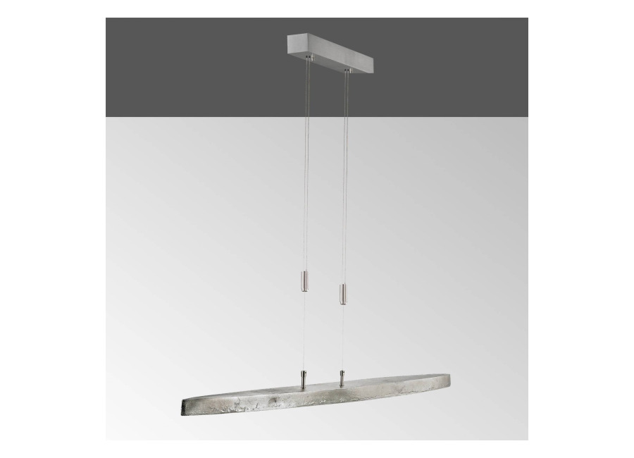Fischer & HONSEL Lámpara colgante LED Colmar, CCT, níquel, 106 c