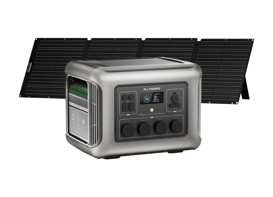 Allpowers R2500 V2 Estación de Energía Portátil 2500W 1920Wh – R2500 V2+1*(SE200 Panel Solar 200W)