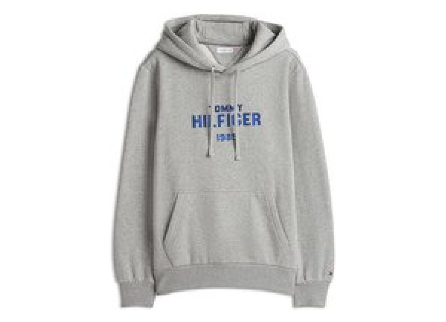 Tommy Hilfiger Sudadera con capucha – Hoodie gris claro