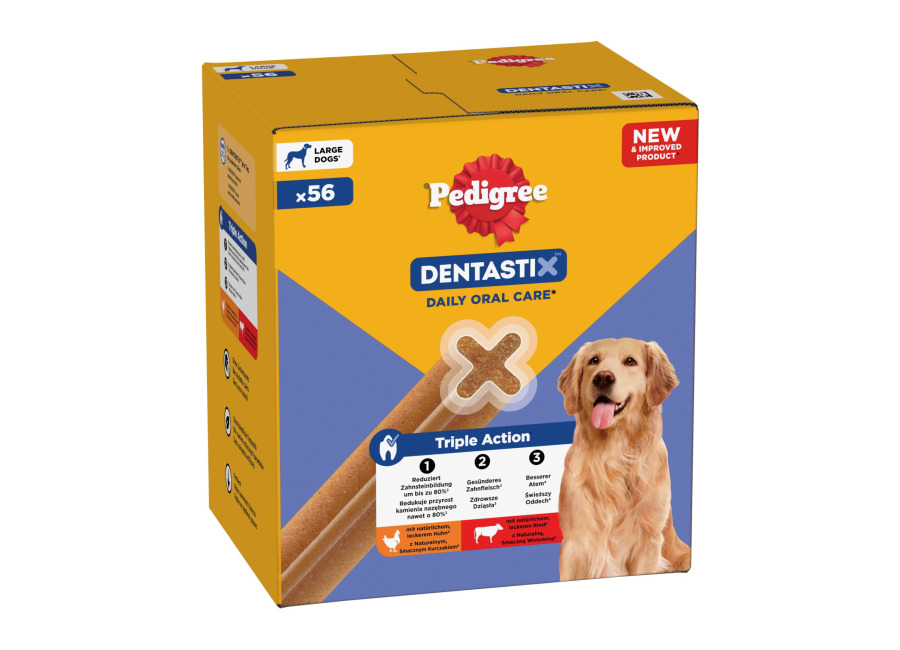 Pedigree Dentastix / Dentastix Fresh 168 uds. – Pack Ahorro – Dentastix para perros grande