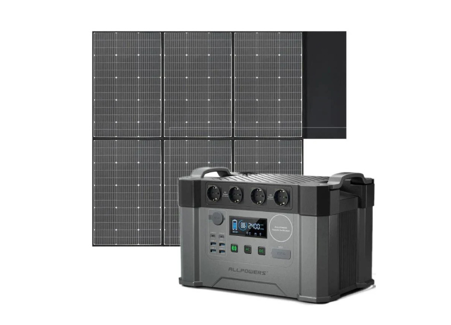Allpowers Estación de Energía Portátil S2000 Pro 2400W 1451Wh – S2000 Pro+1 * (SP039 Panel Solar 600W)