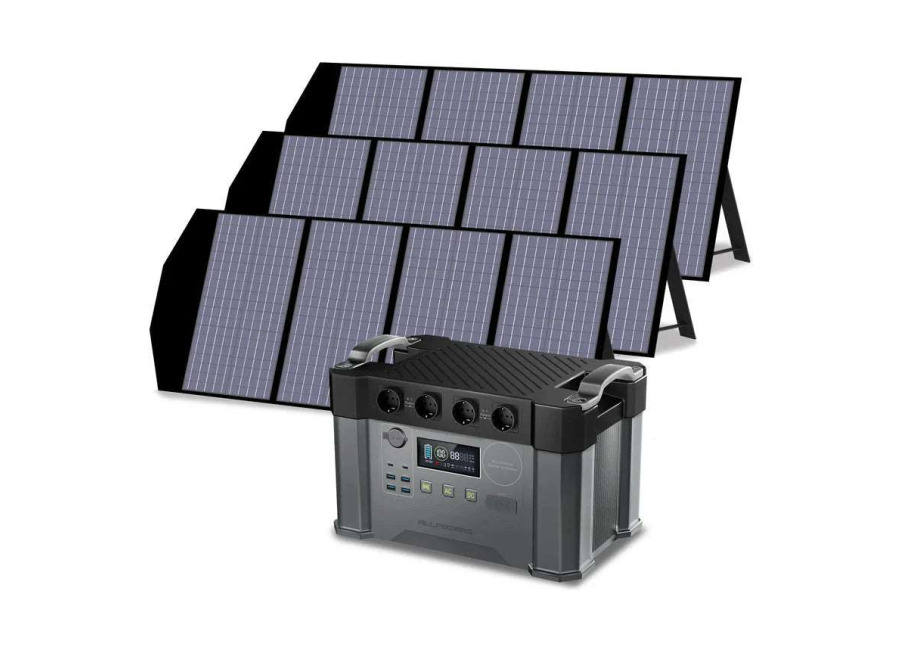 Allpowers Generador Solar 2400W (S2000 Pro + SP029 Panel Solar 140W) – S2000 Pro +3 * (SP029 140W Panel Solar )