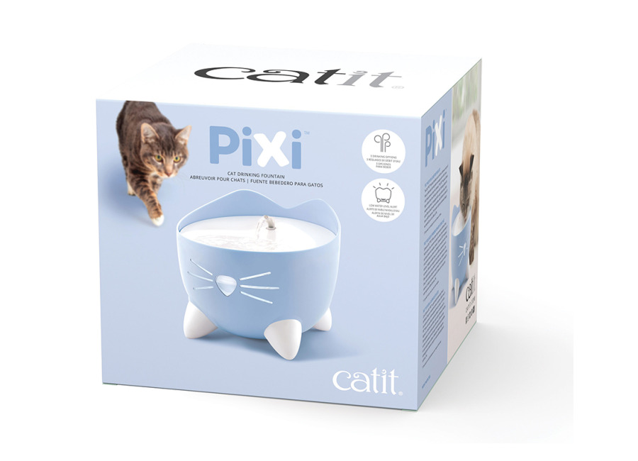 Catit Bebedero fuente Catit PIXI azul – Fuente 2,5
