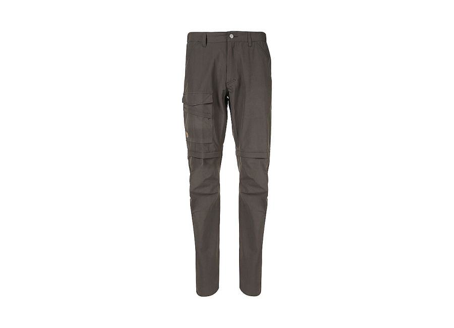 Fjällräven Pantalones de senderismo convertibles para hombre Traveller Light Z.O. gris 48