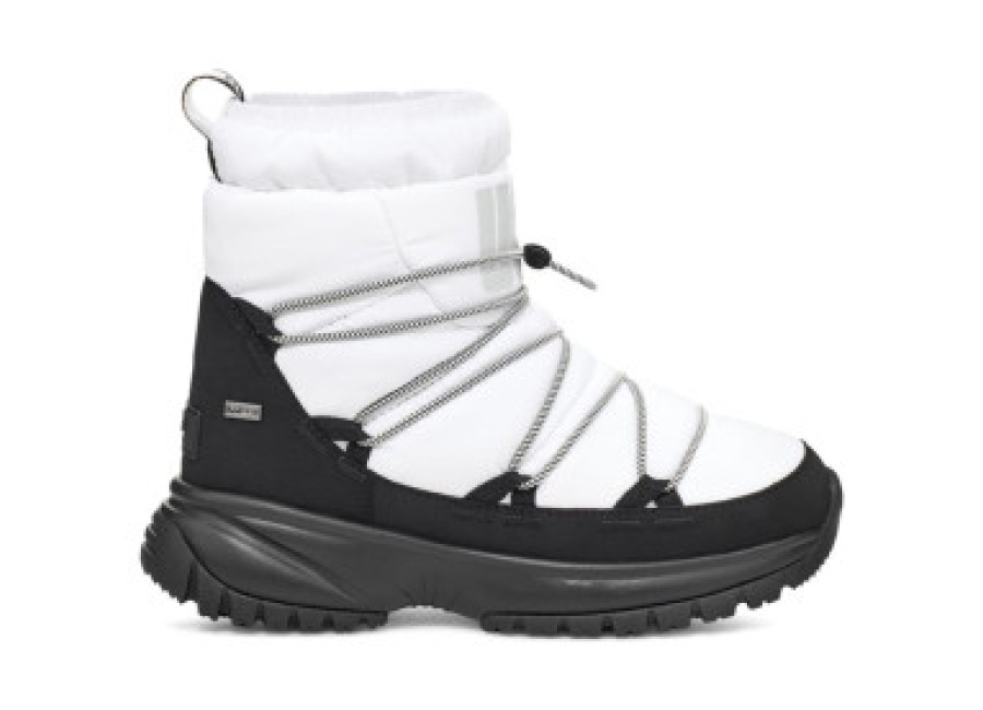 Zapatillas UGG para mujer. 1131978 Botas acolchadas Yose blanco (36), Plano, Cordones, Casua
