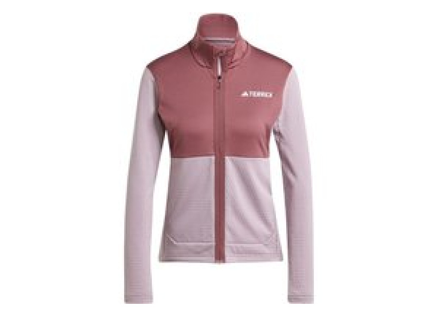 Adidas Chaqueta de Montaña Adidas Terrex Multi Light Fleece Full Zip Mujer Lila/Borgoña
