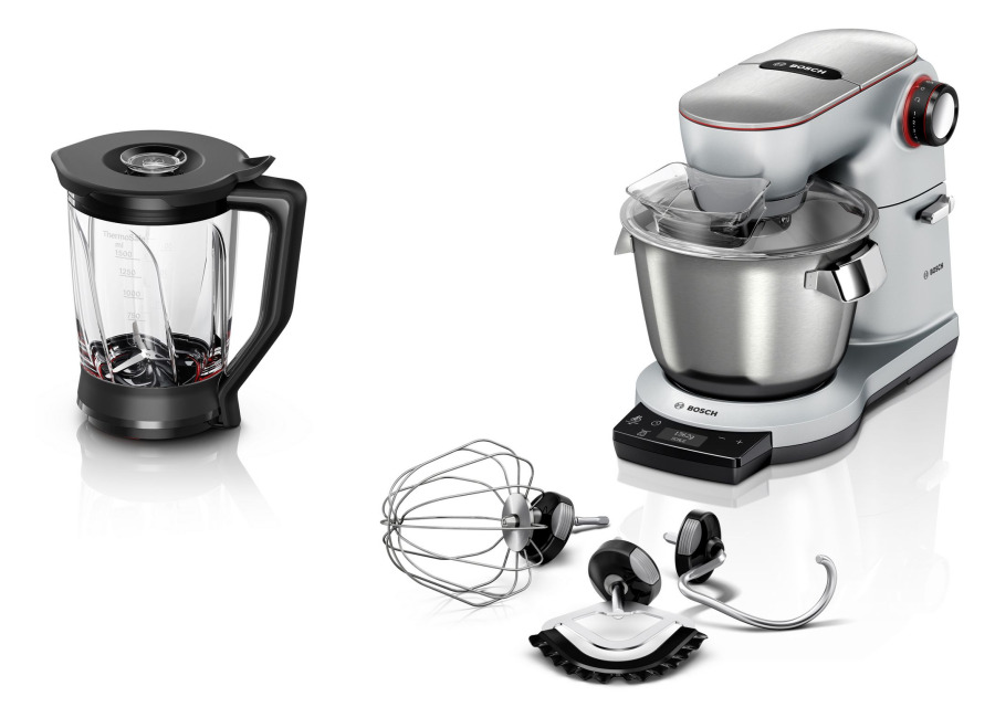 bosch Serie 8 Robot de cocina con báscula OptiMUM 1600 W Plata, Negro MUM9YX5S12