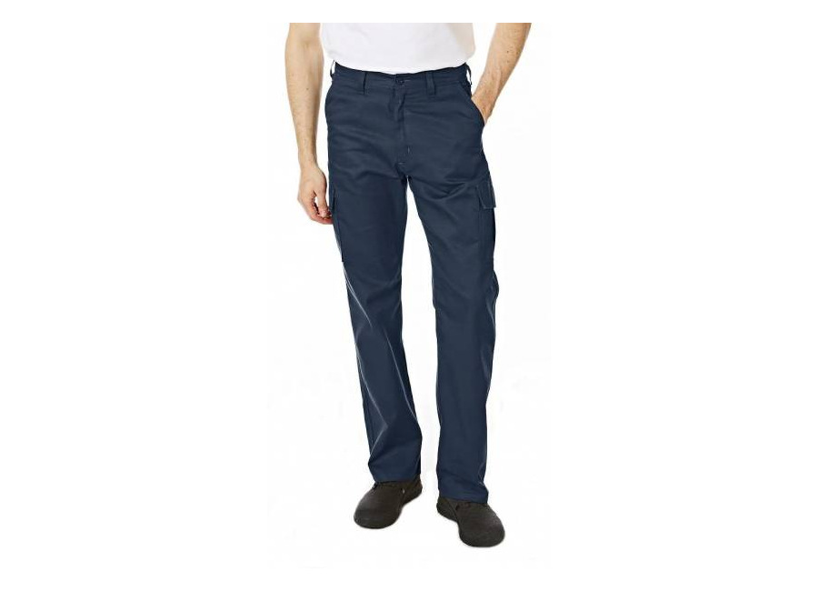 Lee Cooper Hombre Pantalón de trabajo cargo azul marino LCPNT205-NAVY