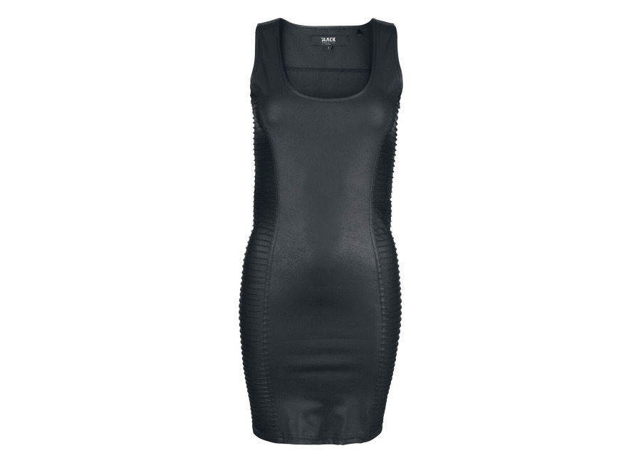 Black Premium by EMP Vestido Corto de Black Premium by EMP – Vestido Esencial de Imitación de Cuero – S XXL – para Mujer – Negro