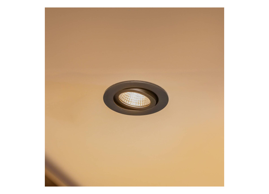Brumberg foco LED 38° redondo negro 3000K