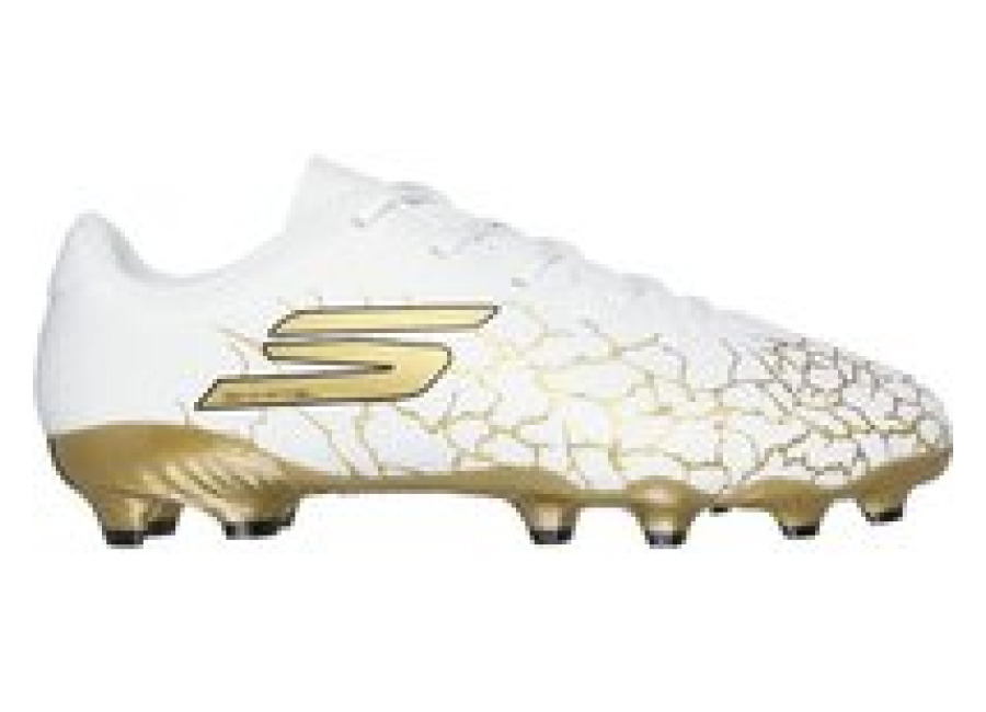 Skechers Botas de Fútbol Skechers Skx 1,5 FG Infantil Blanco/Oro