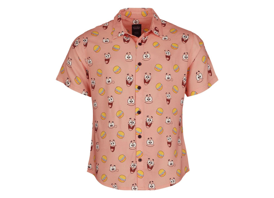 Spongebob Squarepants Camisa manga Corta de SpongeBob SquarePants – Patrick – Hawaii – S 3XL – para Hombre – multicolor
