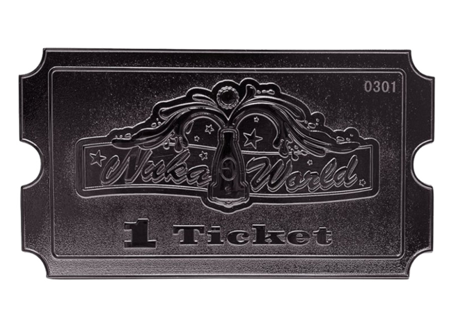 Fanattik Réplica Ticket Plateado Fallout Nuka World