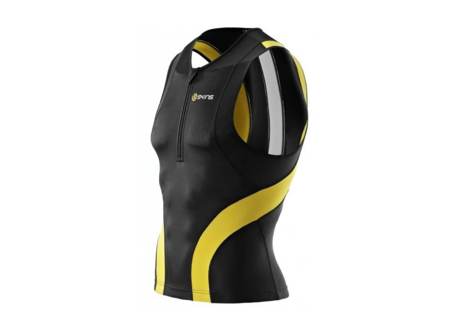 Skins Top Skins Tri400 Negro Amarillo, Talla