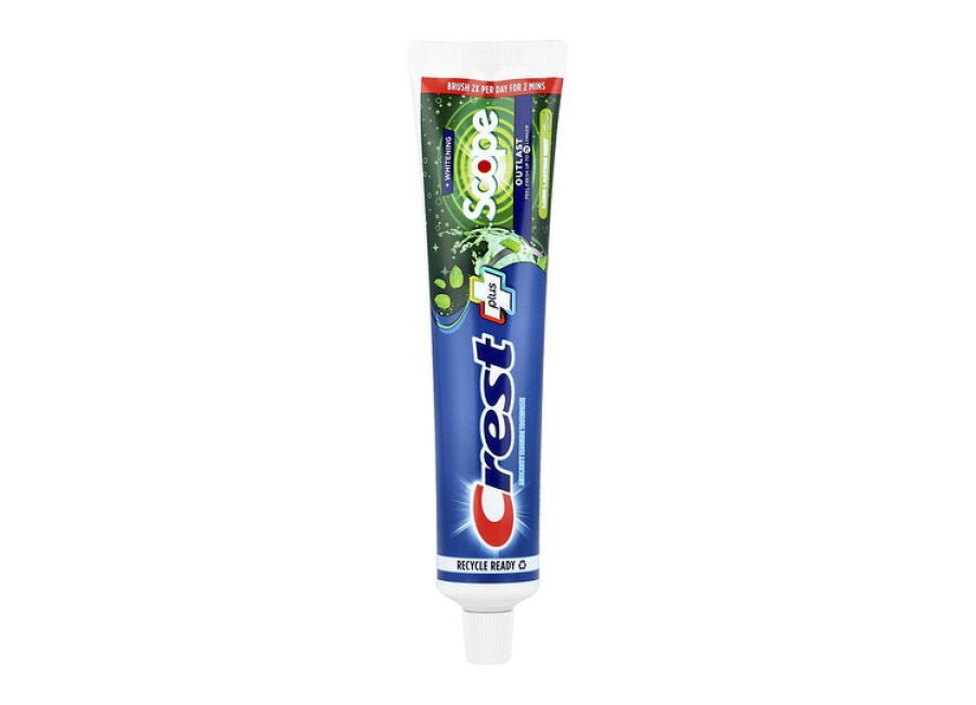 Crest Plus, Scope, Outlast + Whitening, Pasta dental anticaries con fluoruro, Menta, 153 g (5,4 oz)