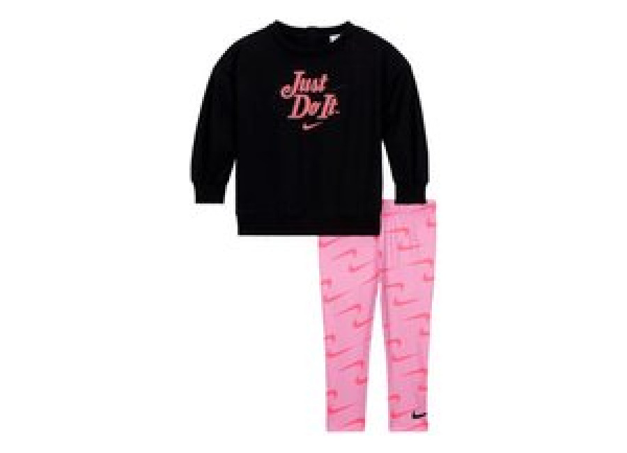 Nike Conjunto Nike New Impressions Crew & Legging Niña Magic Flamingo