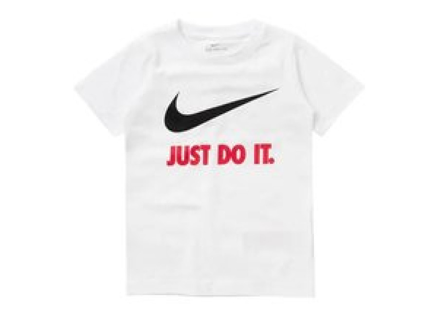 Nike Camiseta Nike Sportswear Swoosh Just Do It infantil White