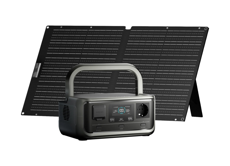Allpowers ES ALLPOWERS Generador Solar 300W (P300 + SE100 Placa Solar 100W)