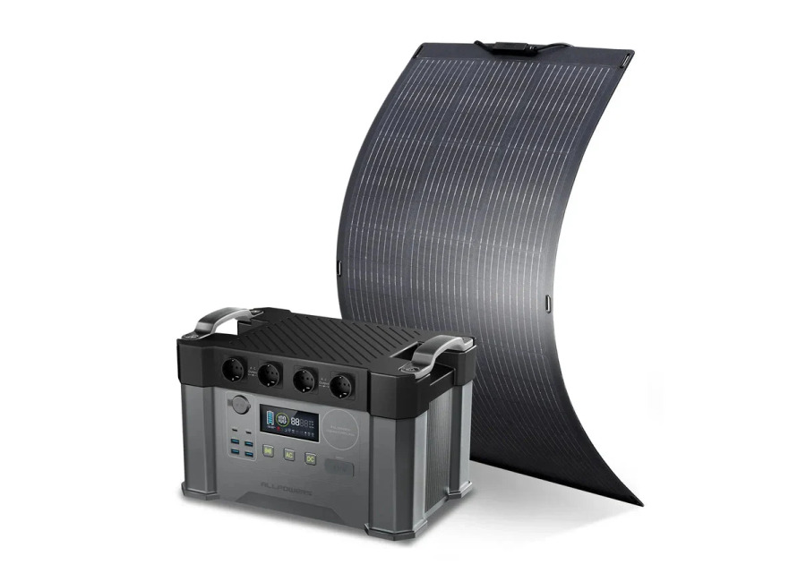 Allpowers Generador Solar 2400W (S2000 Pro + SF100 Panel Solar Flexible 100W) – S2000 Pro+ 1 * (SF100 Panel Solar 100W)