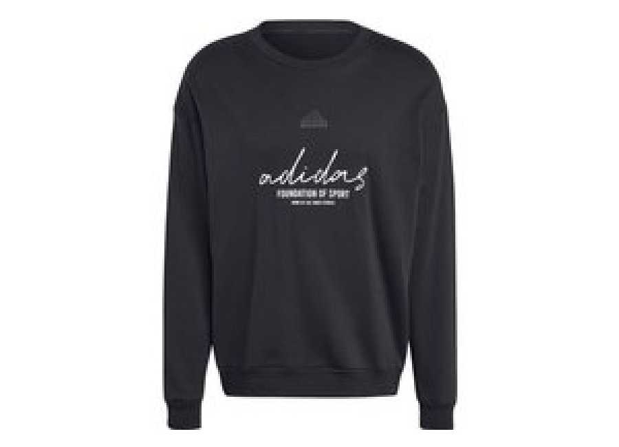 Adidas Sudadera adidas Brand Love French Terry Hombre Negro
