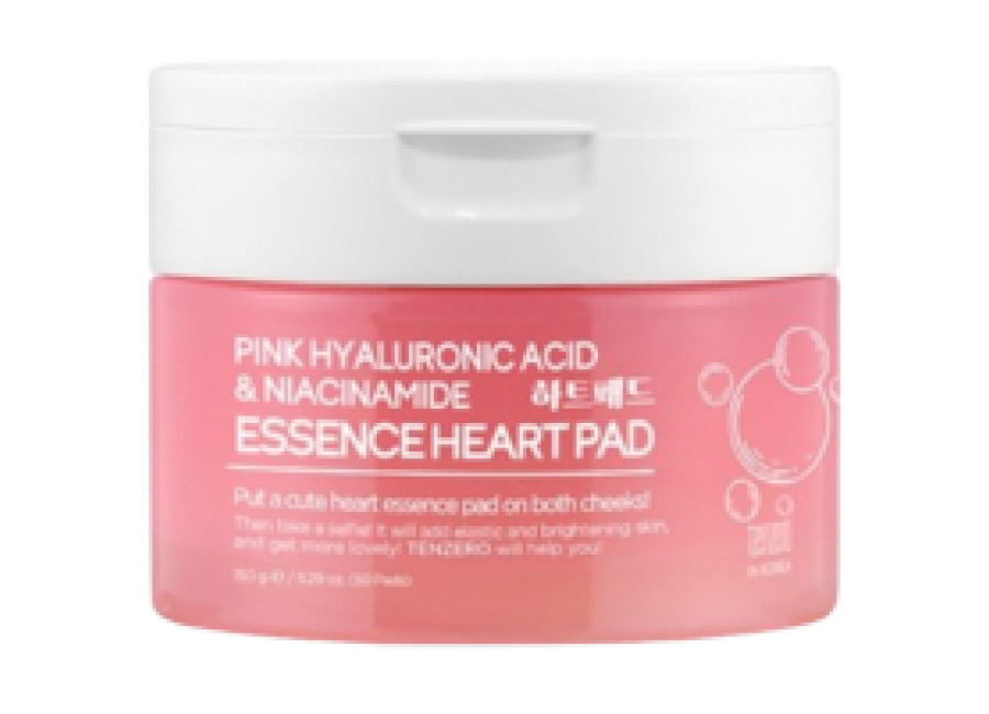 tenzero Essence Heart Pad – 50pads – Pink Hyaluronic Acid & Niacinamide