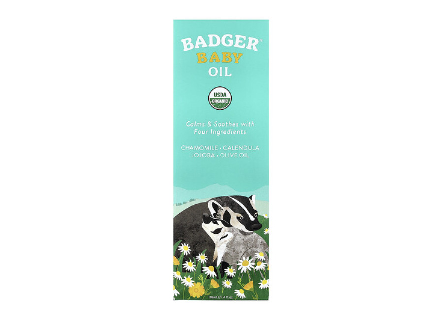 Badger Aceite para bebés, 118 ml (4 oz. líq.)
