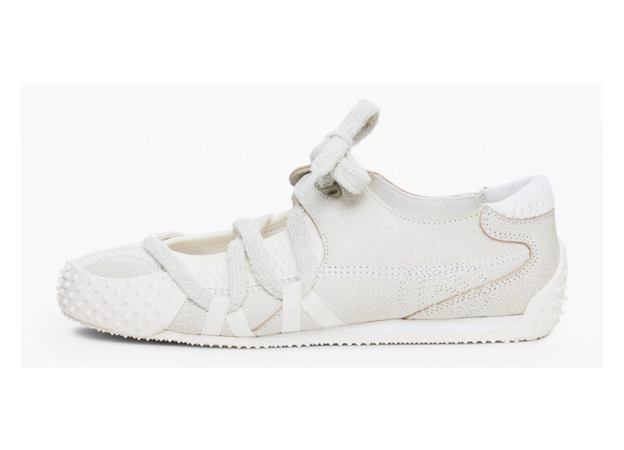 Desigual ZAPATILLA TEJIDO CRUDO, Mujer, Cow Leather, Blanco, 36