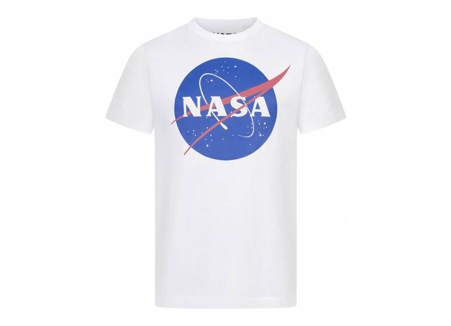 Nasa Circle Logo Hombre Camiseta TMMTS007WHT