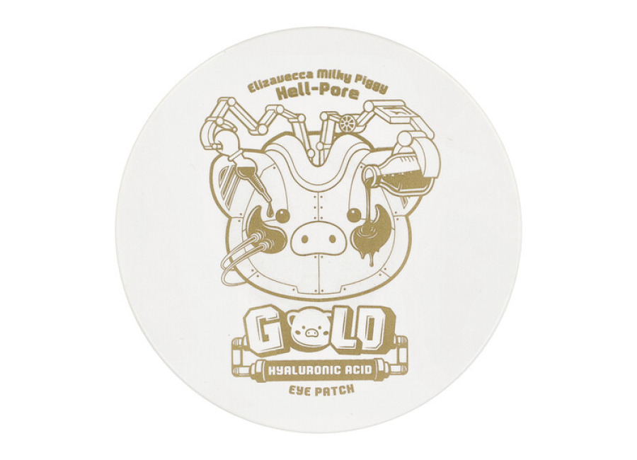 Elizavecca Milky Piggy, Parche para el contorno de los ojos con ácido hialurónico Hell-Pore, 60 piezas, 90 g (3,17 oz)
