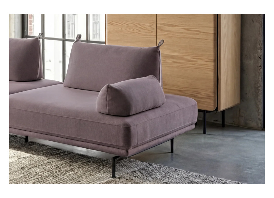 Kawola Cojín CANE para reposabrazos, tela morada