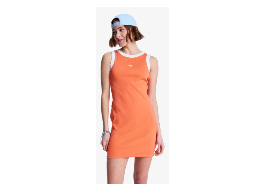Roxy Iconic Days – Vestido acanalado sin mangas Naranja Mujer