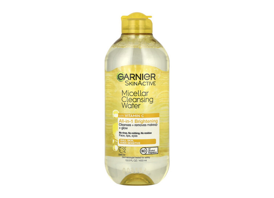 Garnier SkinActive, Agua micelar de limpieza con vitamina C, 400 ml (13,5 oz. Líq.)