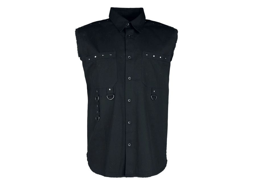 Gothicana by EMP Camisa manga Corta Gótico de Gothicana by EMP – Sleeveless Shirt – M XXL – para Hombre – Negro