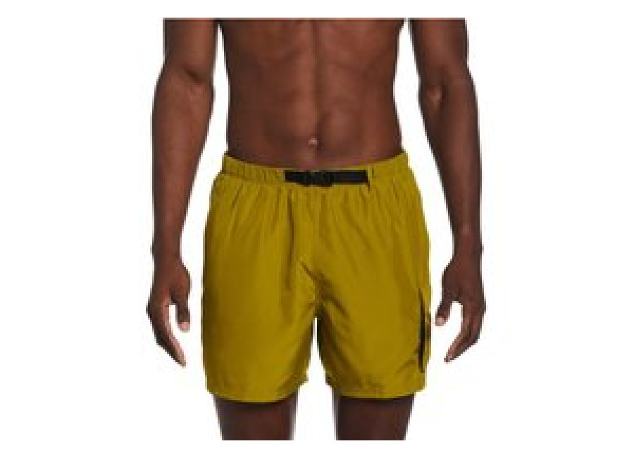 Nike Bañador de Playa Y Piscina Nike 5″ Volley Short Hombre Moss amarillo